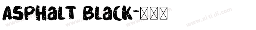 Asphalt Black字体转换